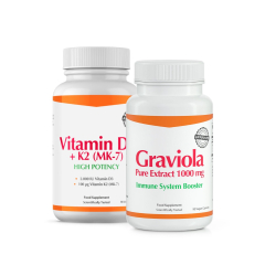 Fitnessfood Graviola + Vitamin D3 & K2 (MK7)